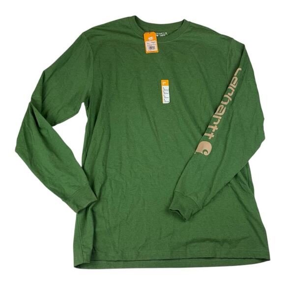 Carhartt mens size large tall loose fit new green Long sleeve shirt - Picture 1 of 11